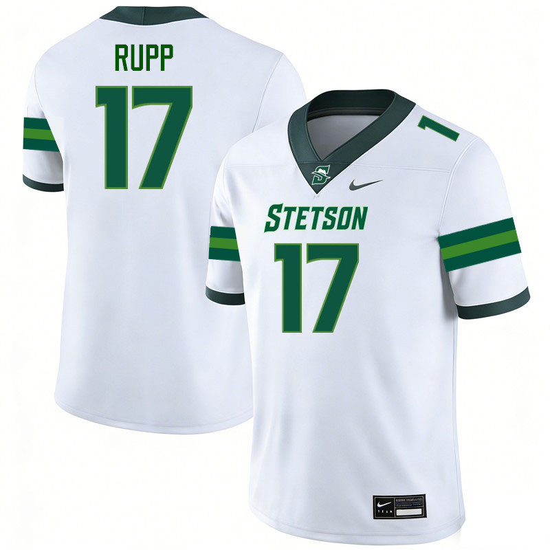 Stetson Hatters #17 Gavin Rupp College Football Jerseys,Uniforms-White